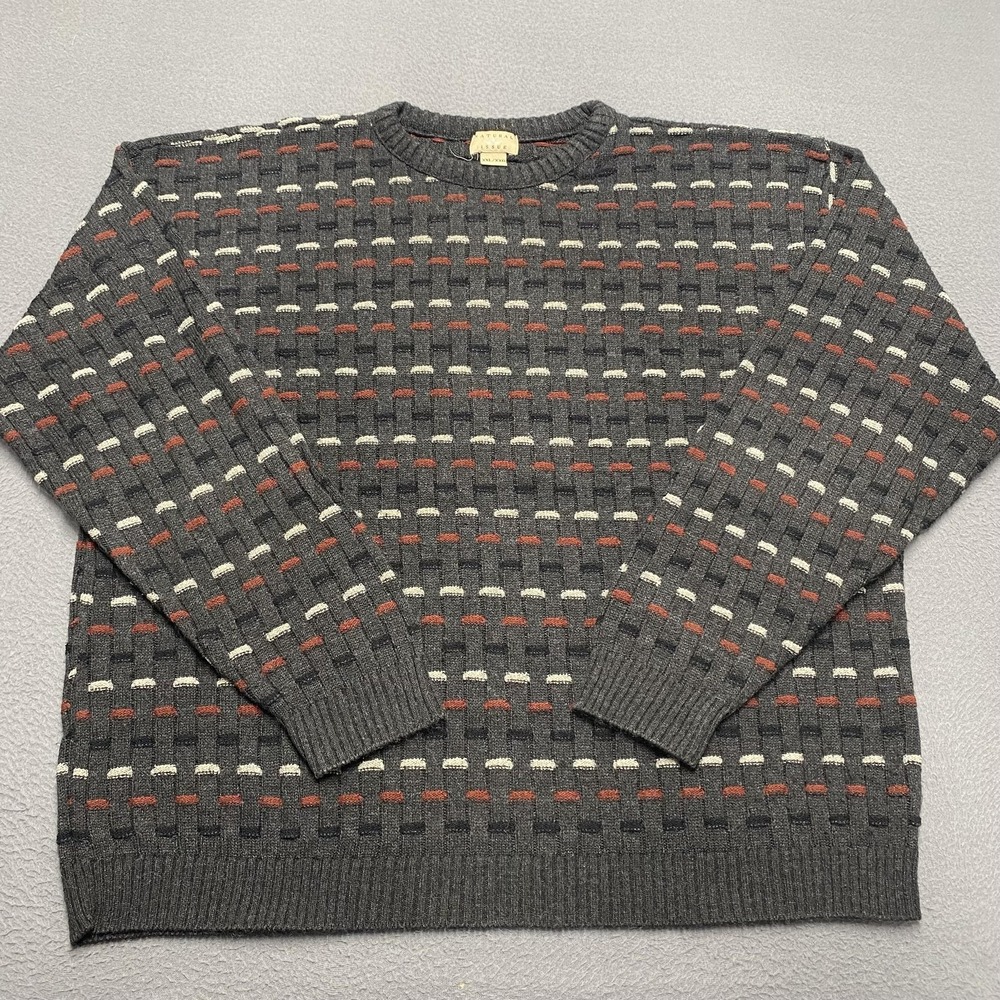 Natural Issue‎ Sweater Mens 2XL Patterned Crewneck Pullover Acrylic Warm Soft